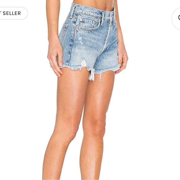 Agolde Parker Shorts in Swapmeet - Picture 2 of 4